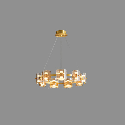 Diff Circular Glass Chandelier-DF2218