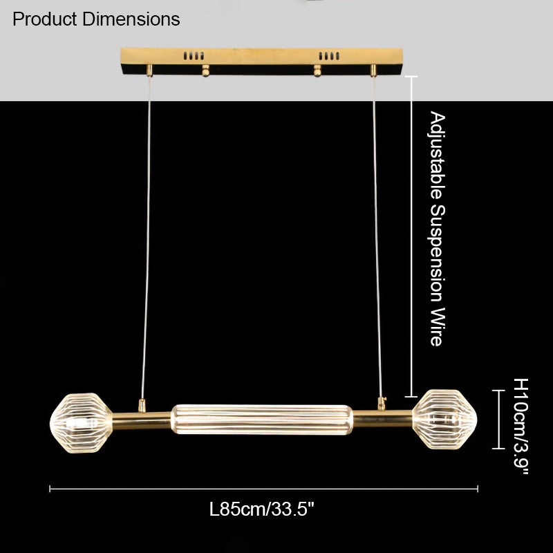 Diff Cypher Vertical/Horizontal Glass Pendant light-DF2153