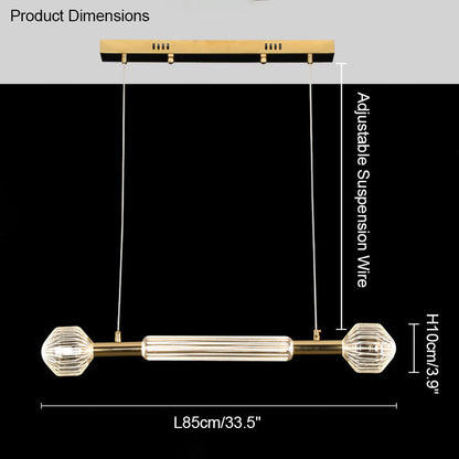 Diff Cypher Vertical/Horizontal Glass Pendant light-DF2153