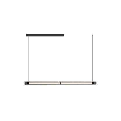 Diff Black Ribbed Glass Linear Pendant Light-DF2308