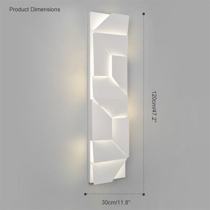 Diff Rectangular Sculptural Art Wall Sconce-DF6020