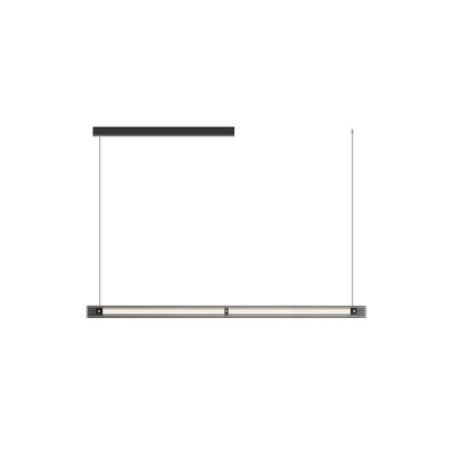 Diff Black Ribbed Glass Linear Pendant Light-DF2308