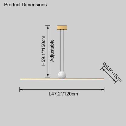 Diff Marble Linear Pendant Light-DF2329