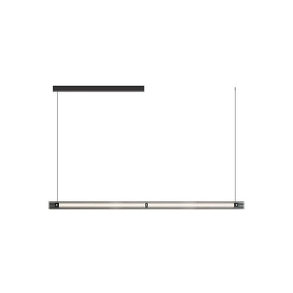 Diff Black Ribbed Glass Linear Pendant Light-DF2308