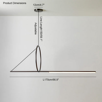 Diff Offset Linear Pendant Light-DF2135