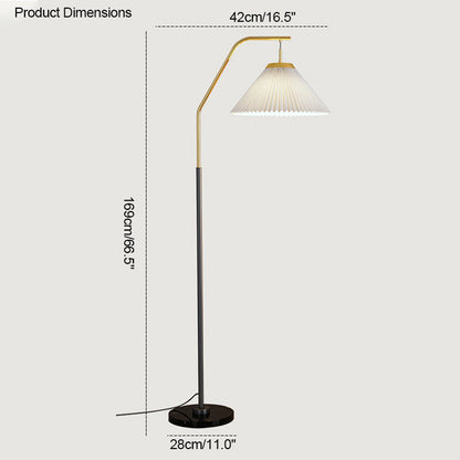 Diff Pleated Hanging Floor Lamp-DF7066