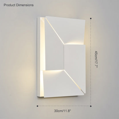 Diff Rectangular Sculptural Art Wall Sconce-DF6020
