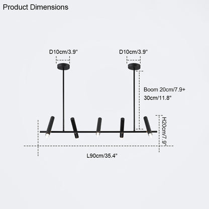 Diff Adjustable Linear Pendant Chandelier-DF2064