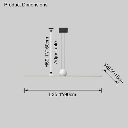 Diff Marble Linear Pendant Light-DF2329