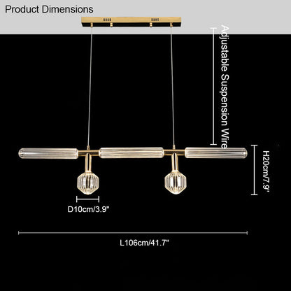 Diff Cypher Vertical/Horizontal Glass Pendant light-DF2153