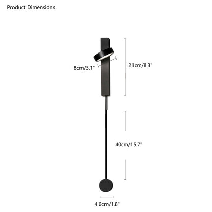 Diff Adjustable Black/Gold Pendulum Wall Sconce-DF6029