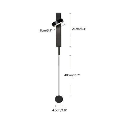 Diff Adjustable Black/Gold Pendulum Wall Sconce-DF6029