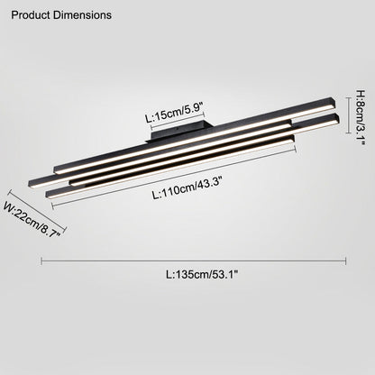 Diff Wireless Linear Led Chandelier-DF2012