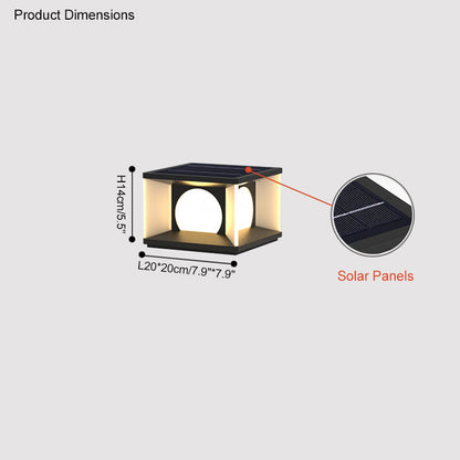 Diff Solar Pillar Outdoor Light-DF9018