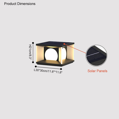 Diff Solar Pillar Outdoor Light-DF9018