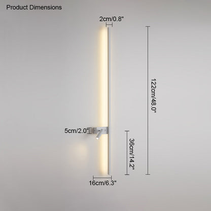 Diff Switchable Long Linear Wall Sconce with Spotlight-DF6068