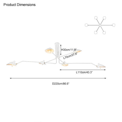Diff Arms Chandelier-DF2057