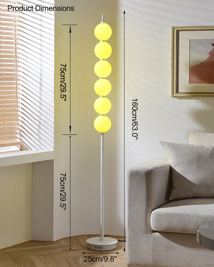 Diff Colorful Stacked Ball Dimmable Corner Floor Lamp-DF7071