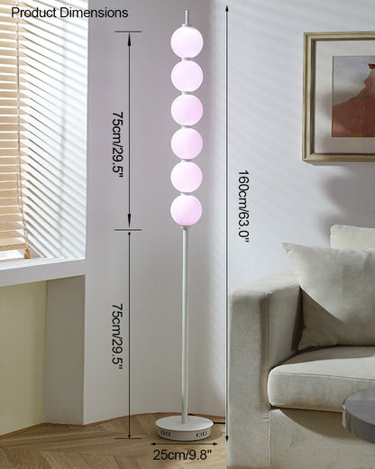 Diff Colorful Stacked Ball Dimmable Corner Floor Lamp-DF7071