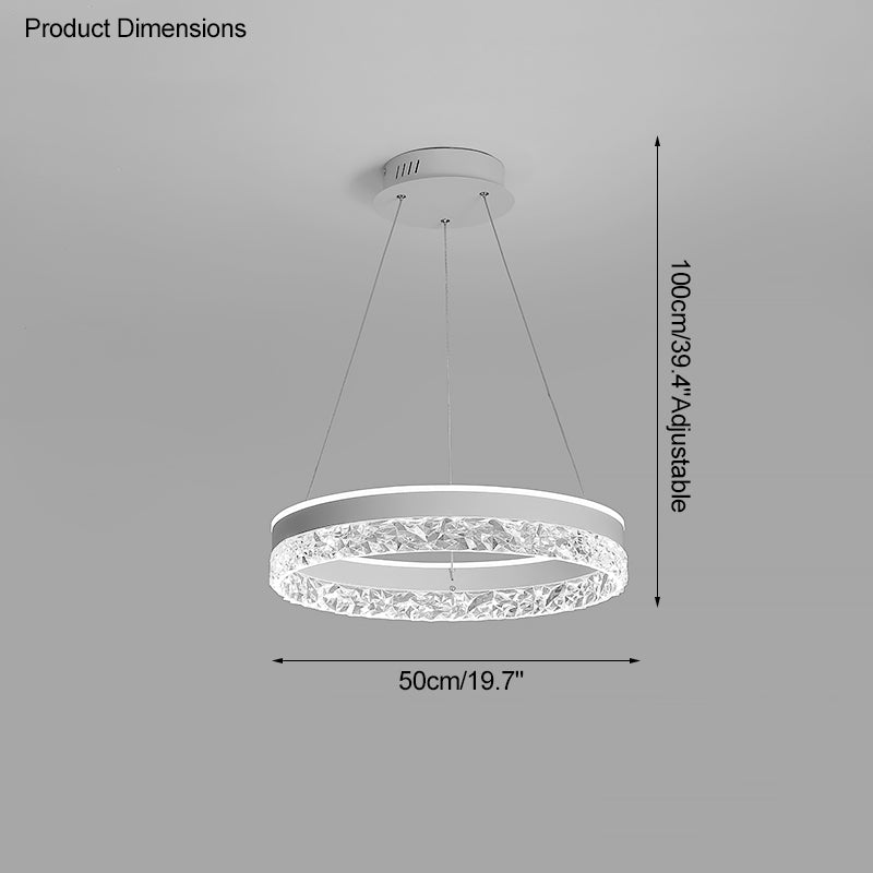 Diff Acrylic Circular LED Chandelier-DF2171