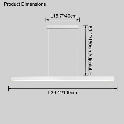 Diff Contemporary Black Linear Led Pendant Light-DF2281