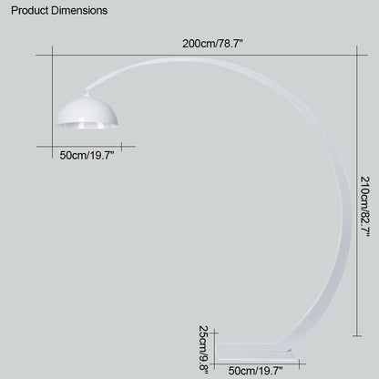 Diff Dome Arc Floor Lamp over Couch-DF7063
