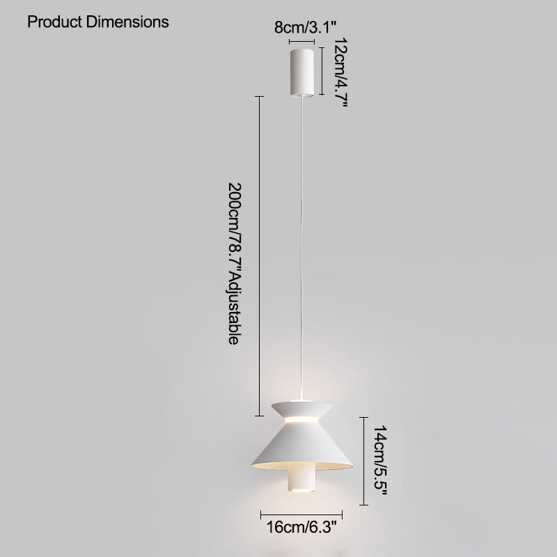 Diff Cone Small Pendant Light for Bedroom-DF2244