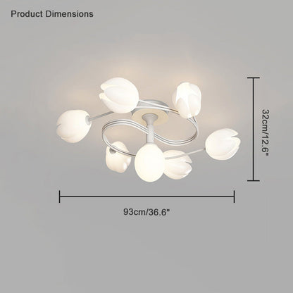 Diff Fancy Magnolia Flower Ceiling Light-DF1045