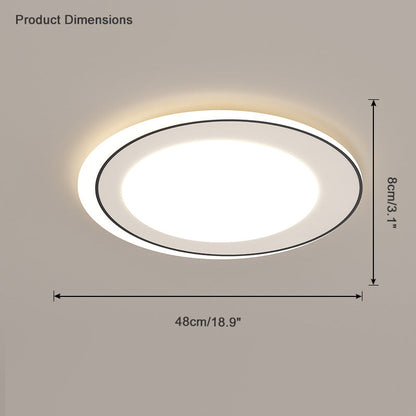 Diff Geometric Flat Flush Mount Ceiling Light-DF1054