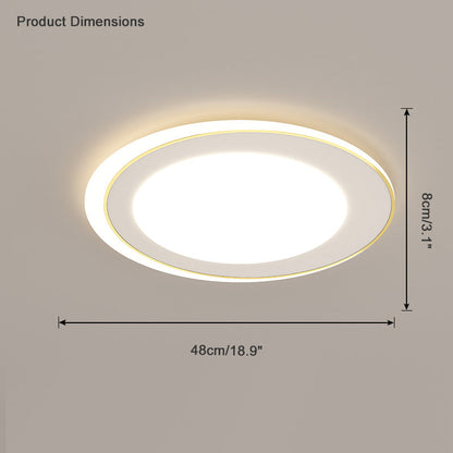 Diff Geometric Flat Flush Mount Ceiling Light-DF1054