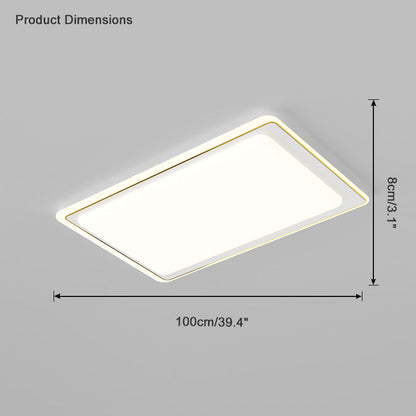 Diff Geometric Flat Flush Mount Ceiling Light-DF1054