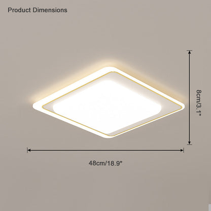 Diff Geometric Flat Flush Mount Ceiling Light-DF1054