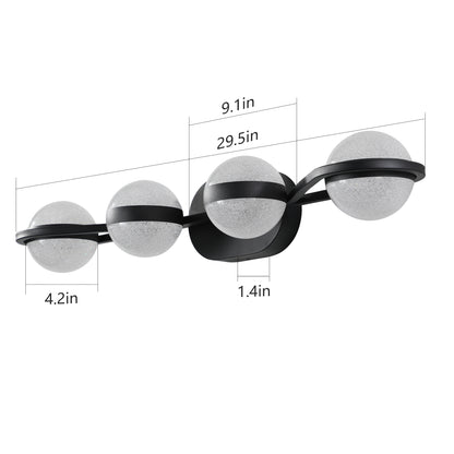 Modern Minimalist LED 4 Bulb Bathroom Vanity Light-DG2037