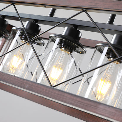 5-Light Retro Farmhouse Chandelier -DG2005