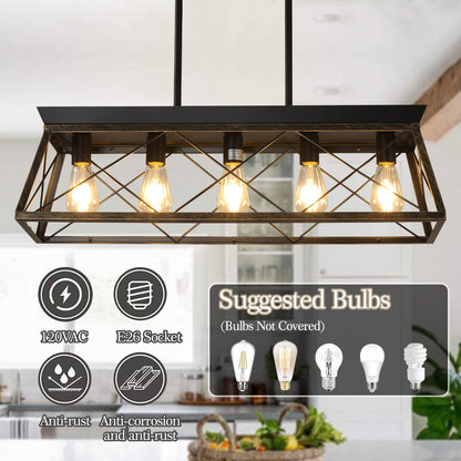 5-Light Farmhouse Chandeliers -DG2003