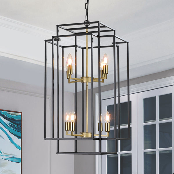 8-Lights Lantern Tiered Pendant Light -DG2008