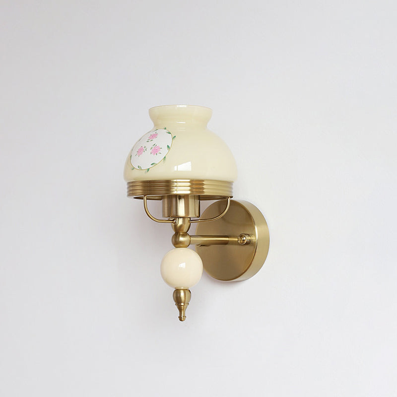 Diff French Pink Glass Wall Sconce-DF6046