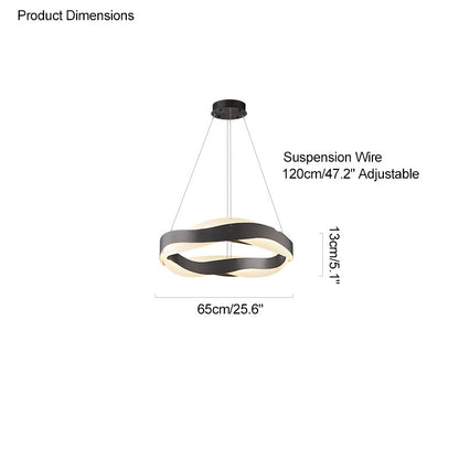 Diff Wave Circular LED Chandelier-DF2195