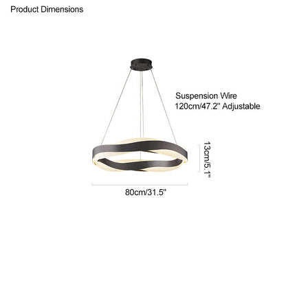 Diff Wave Circular LED Chandelier-DF2195