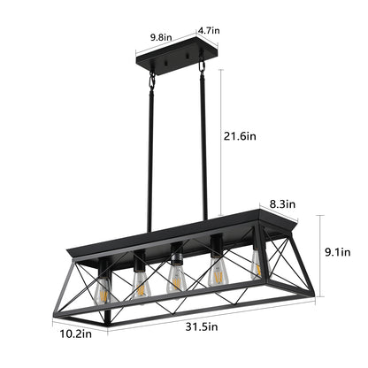 5-Light Farmhouse Chandeliers -DG2004