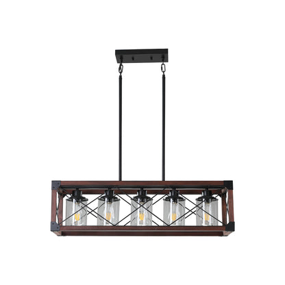 5-Light Retro Farmhouse Chandelier -DG2005