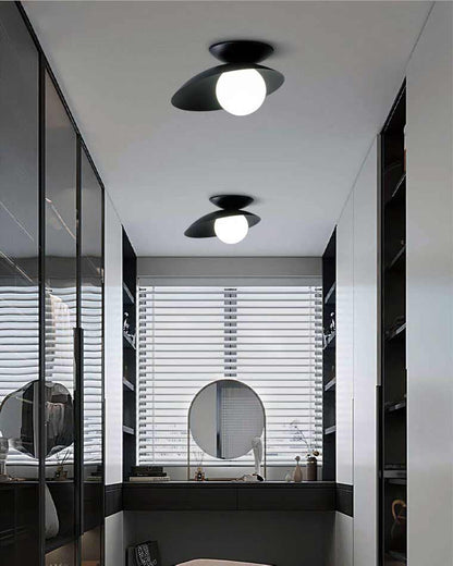 Diff Frosted Glass Globe Asymmetrical Ceiling Light-DF1021