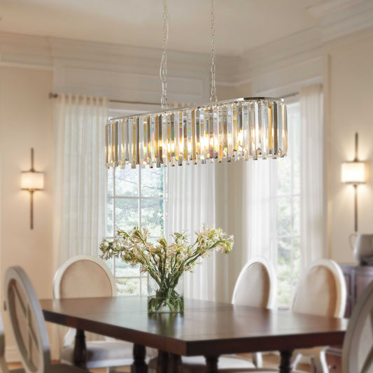 Modern Oval Crystal ceiling chandelier-DG2043