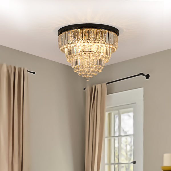 Black luxury modern style crystal lights-DG2013