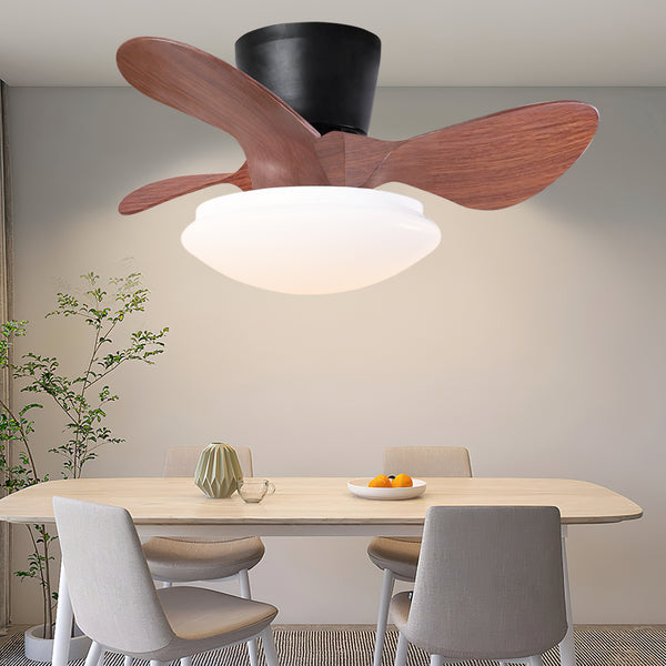 24'' walnut Small Ceiling Fan with Lights