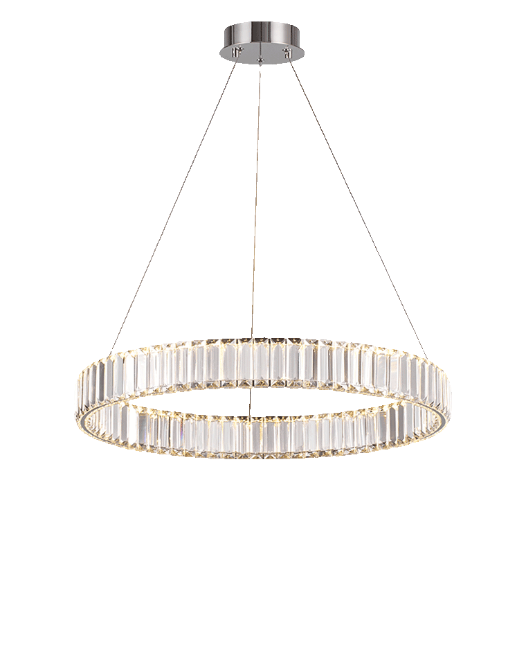 Diff 2 Tier Crystal Prism Circular Chandelier-DF2192