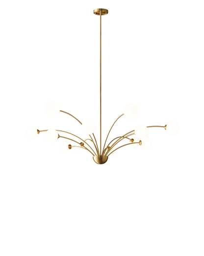 Diff Milk Glass Globe Arm Chandelier-DF2176