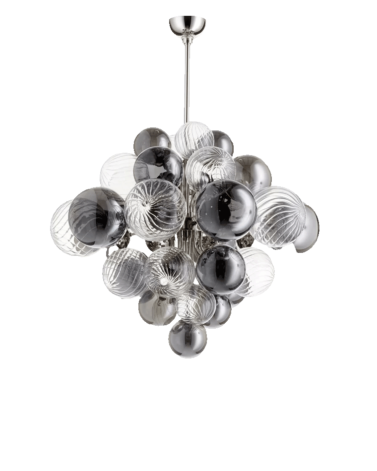 Diff Smoked Glass Bubble Chandelier-DF2198