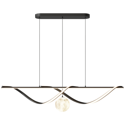 Diff Moon Sculptural Linear Chandelier-DF2239