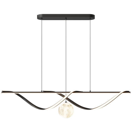 Diff Moon Sculptural Linear Chandelier-DF2239